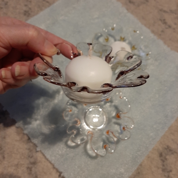 3 "Flower" candle votives - Picture 2 of 6